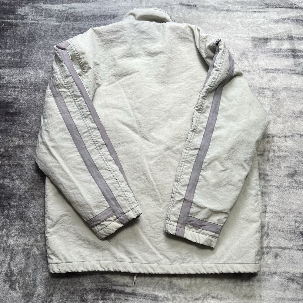 Vintage Y2K No Fear Windbreaker Jacket Gray Men's M Moto BMX Racing Collared - Picture 7 of 7